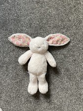 Fred And Flo Tesco Pink Floral Bunny Rabbit Fleecy Soft Toy Flower Ears