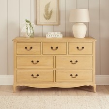 French Chateau Oak 7 Drawer