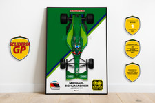 Jordan 191 Michael Schumacher Andrea de Cesaris F1 Print - Scuderia GP