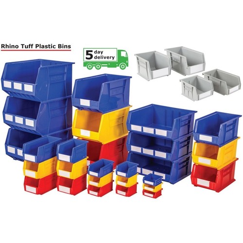 Rhino tuff plastic bins - tuff,