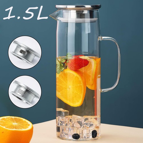 Glass water jug - water,