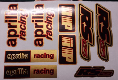 Aprilia rs125 decals stickers - decals,