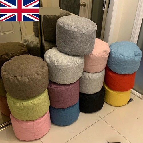 Round stool linen bean - bean, bag