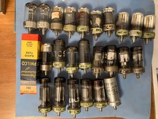Vintage radio valves (Loctal