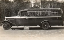 early RP POSTCARD - Vintage Motor Coach - coachwork by Mumford, Plymouth, Devon