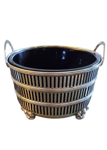 Sterling silver basket with - sterling,