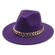 Mens Ladies Hat Fedora Wide