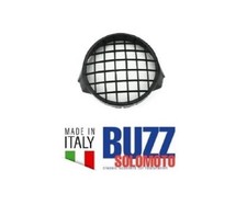 Vespa PX Headlight Stone Guard Grill Trim Black Plastic Italian 002884