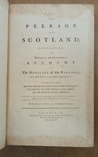 THE PEERAGE OF SCOTLAND by