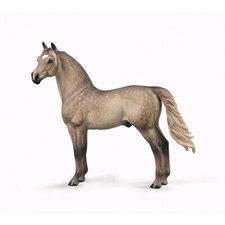 CollectA Morgan Stallion (Silver Grulla) - Realistic Hand-Finished Horse Figures