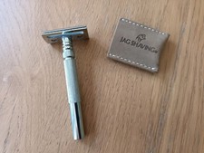 Parker 61R DE Safety Razor + Jag Shaving Travel Cover