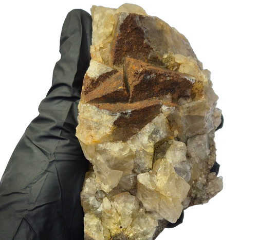 Rare iron coated - coated, fluorite