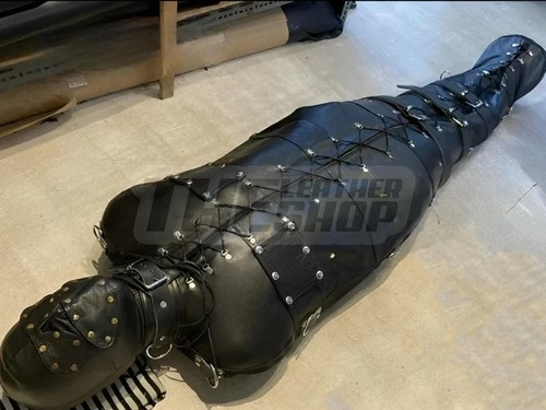 Leather sleepsack bondage body - sleepsack,