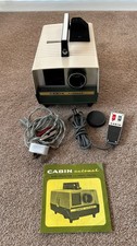 VINTAGE CABIN 35mm SLIDE PROJECTOR AND DA-LITE SCREEN