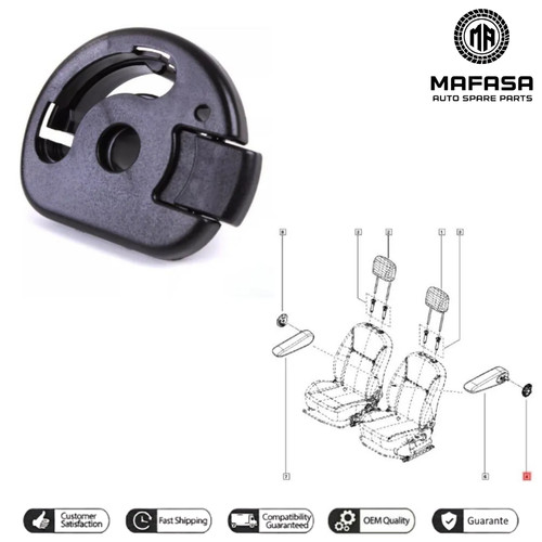 Armrest repair bracket for