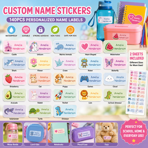 140 stick name labels - name,