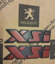Peugeot 106 Series 1 XSi PAIR Side Door Badges Emblems Logo S1 Mk1 Rare Parts