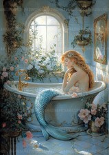 Mermaid Cottagecore Bathroom