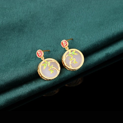 White natural jade bamboo - white,