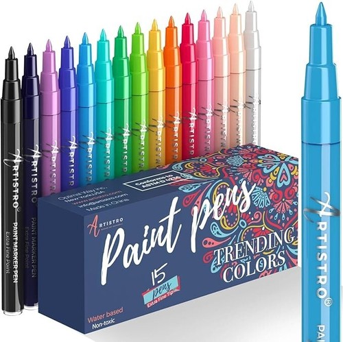 Colour acrylic paint marker - 15,