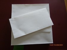 100 x COLORPLAN ENVELOPES/WALLET PRISTINE WHITE 135gsm DL 110 x 220 mm PEEL/SEAL