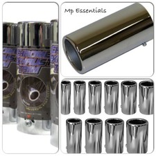 New Silver Chrome Car Muffler