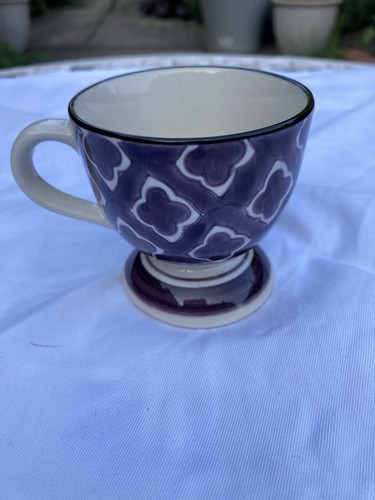 Oka purple ceramic footed - ceramic,