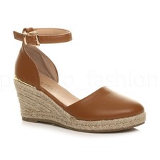 WOMENS LADIES MID HEEL BEACH