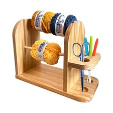 Horizontal Knit Wooden Spinning Yarn Thread Holder Wool Winder Storage Rack