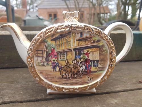 Vintage sadler barrel teapot - sadler,