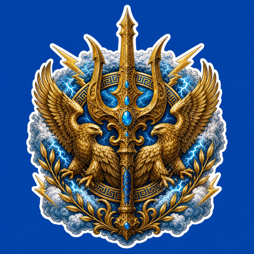 Inch greek trident eagles - inch,
