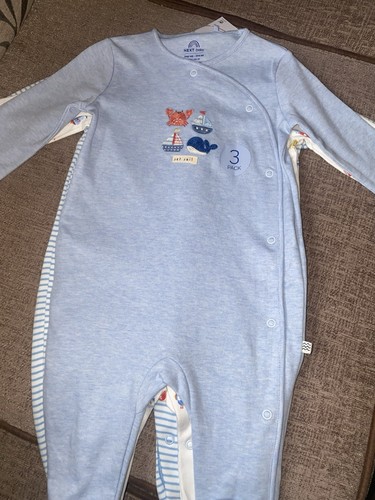 Next baby boy pack sleepsuit - 3,
