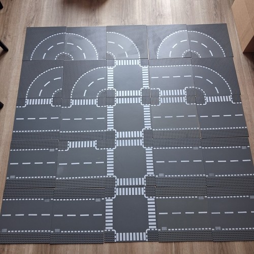 Lego grey road - lego, plates