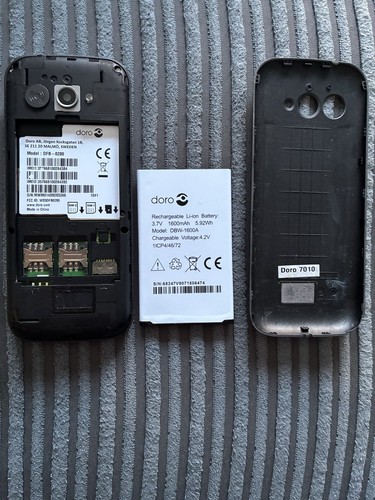 Doro 7010 black inch - black, 4gb
