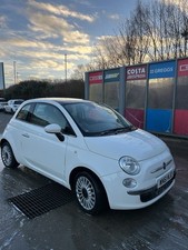 White Fiat 500 1.2l Petrol