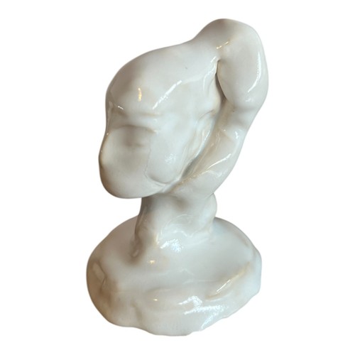 Porcelain bust deco head - porcelain,