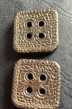 Vintage Square Buttons 25mm