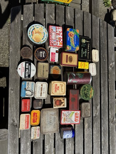 Vintage tins various - tins,