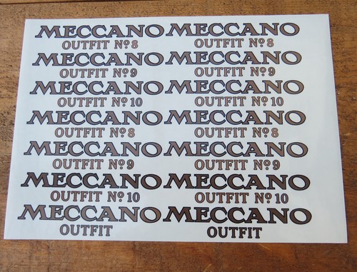 Meccano vintage outfit lid - meccano,