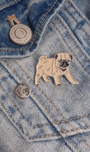 Pug pet dog animal metal - pug,