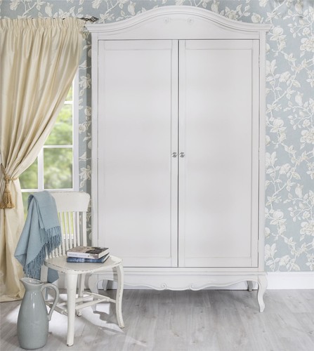 White double wardrobe 2door - wardrobe,