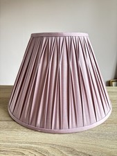 Laura Ashley Dusky Pink Pinch Pleated Silk Lampshade 26cm Tall