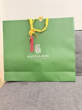 Authentic Goyard Green Empty Shopping Bag Extra Large Size With Ribbon
