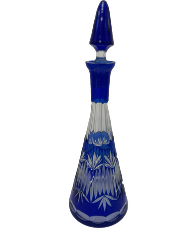 Decanter cobalt blue baccarat - blue,