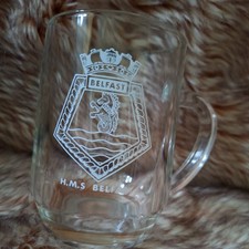 Vintage HMS Belfast Glass