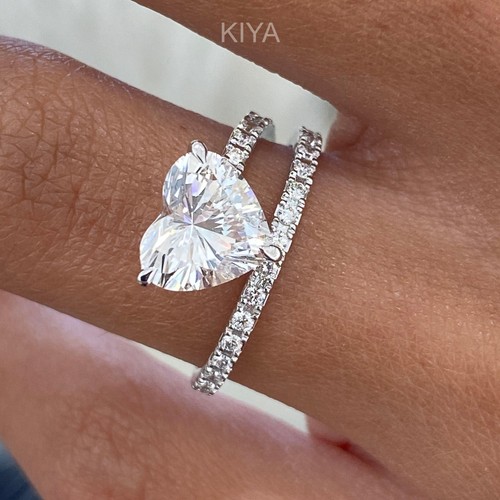 Pear shape moissanite ring - moissanite,