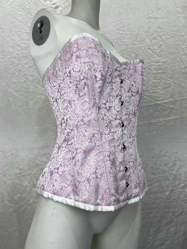 Pink brocade heavy - duty, over
