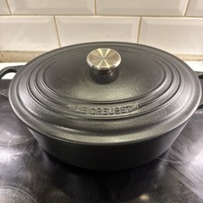 Le Creuset 29 Lidded Black