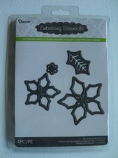 DARICE DIE CUT EMBOSSING STENCIL ASSORTED POINSETTIAS 2014-38 BNIP *FREE P&P*