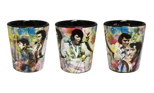 Elvis presley shot glass - elvis,